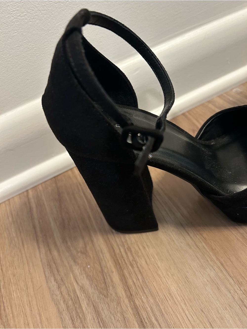 a new day Black Ankle-Strap Block Heels - Picture 3 of 4